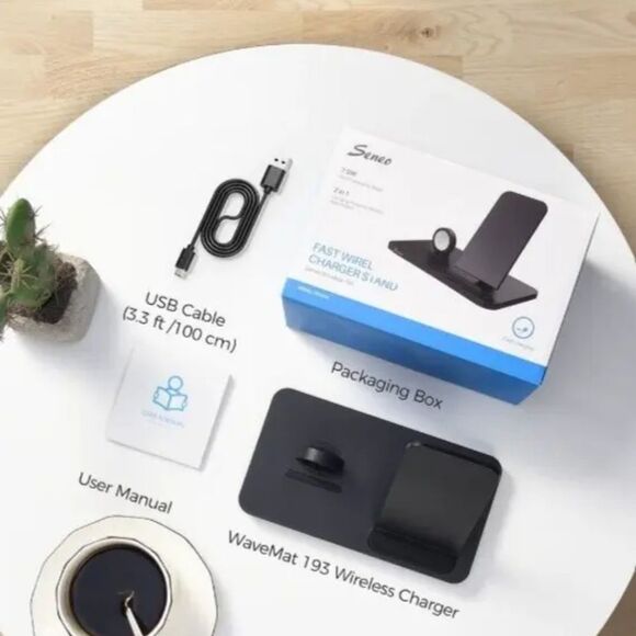 Seneo 2 In 1 Wireless Charging Stand For Apple Iphone & IWatch - Picture 5 of 10